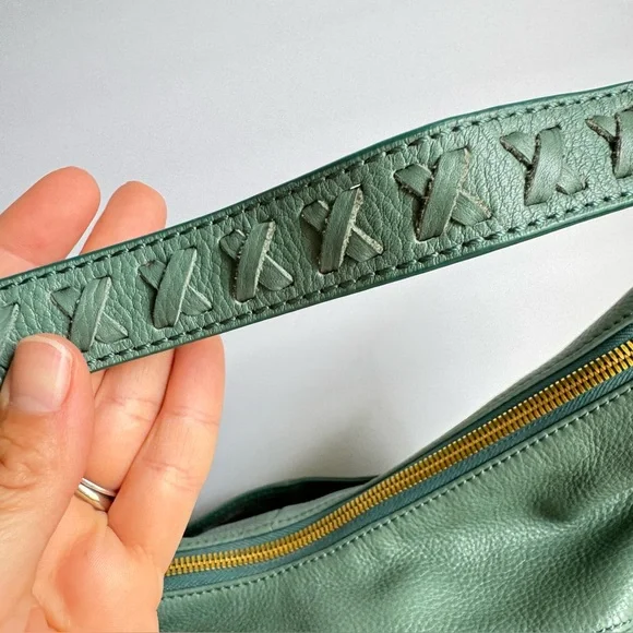 HOBO Entwine Bag Shoulder Purse Slouchy Leather Meadow Sage Green Casual Sheila - Picture 5 of 13
